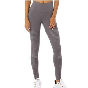 Alo yoga High Waist Moto Legging Purple Dusk size XXS